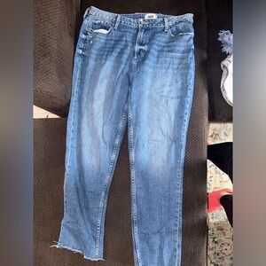 Womens Paige Straight leg light blue denim Jeans pants size 34